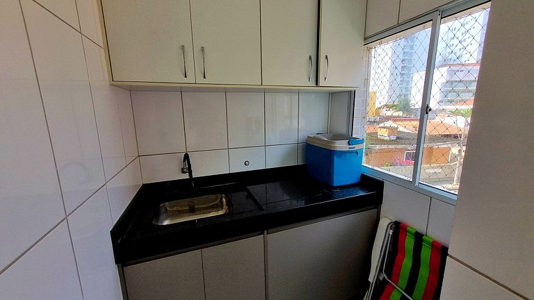 Apartamento na Praia do Tombo em Guarujá-SP